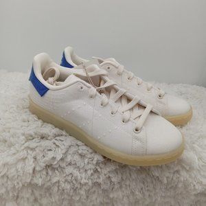 Adidas Stan‎ Smith Shoes Kids 4.5 Unisex White Primeblue Canvas FX5982 Trefoil